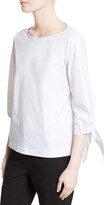 Thumbnail for your product : Lafayette 148 New York Elaina Stretch Cotton Blouse