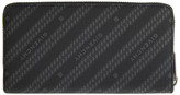 Thumbnail for your product : Givenchy Black and Grey Diagonal Logo Bifold Continental Wallet