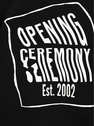 Opening Ceremony Warped Logo Regular Crewneck