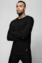 Thumbnail for your product : boohoo Zip Side Crew Neck Jumper