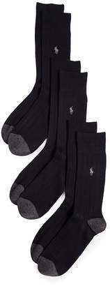 Polo Ralph Lauren 3 Pack Soft Touch Ribbed Socks