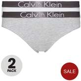 Thumbnail for your product : Calvin Klein Girls Grey And White Bikini Briefs