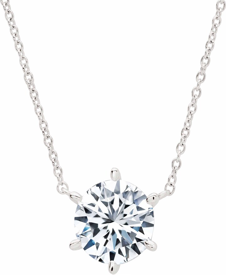 Crislu Cubic Zirconia Pendant Necklace