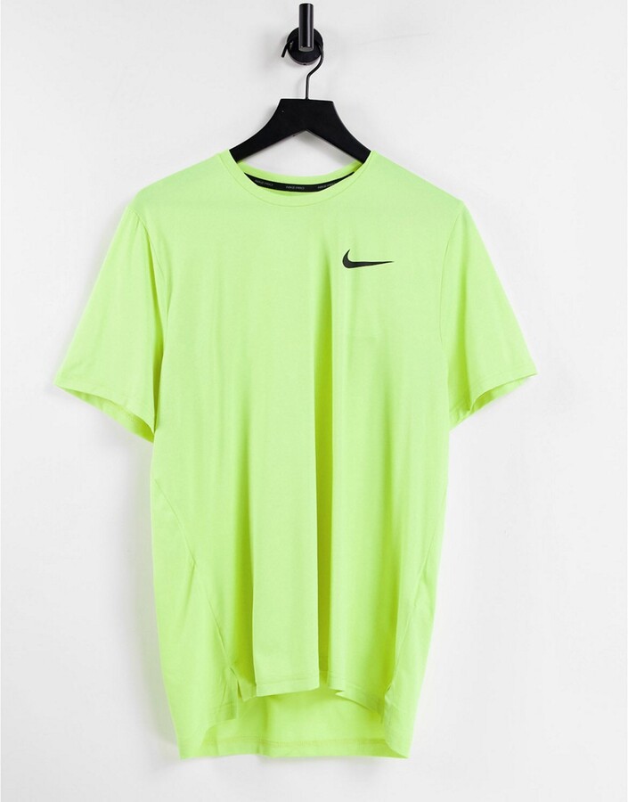 Nike Training Nike Pro Training hyper dry t-shirt in yellow - ShopStyle