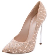 Thumbnail for your product : Casadei Crystal Studded Pumps