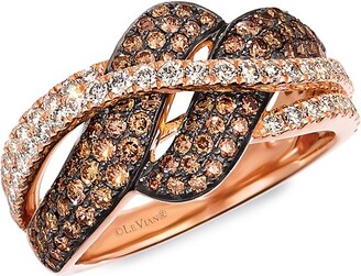 LeVian Strawberry Gold®, Black Rhodium, Chocolate Diamonds® & Nude Diamonds™ Ring