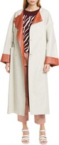 Thumbnail for your product : Rodebjer Portia Faux Leather Lined Linen Blend Coat