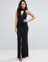 Thumbnail for your product : Jessica Wright Maxi Dress With Front Split And Lace Detail
