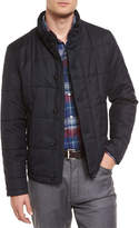Thumbnail for your product : Ermenegildo Zegna Square-Quilted Button-Down Shirt Jacket, Navy