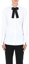 Thumbnail for your product : Alexander McQueen Bow-tie cotton shirt