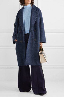 Mara Hoffman Clementine Oversized Double-breasted Wool Coat - Navy