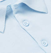 Thumbnail for your product : Sunspel Sea Island Cotton Polo Shirt - Men - Blue
