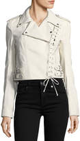Thumbnail for your product : McQ Jacket 59 Lace-Up Leather Jacket