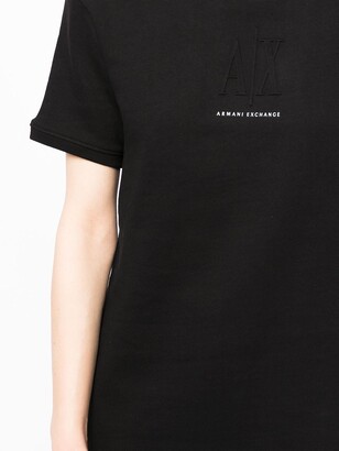 Armani Exchange Debossed-Logo Sweatshirt Dress