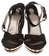 Thumbnail for your product : Ferragamo Crossover Platform Sandals
