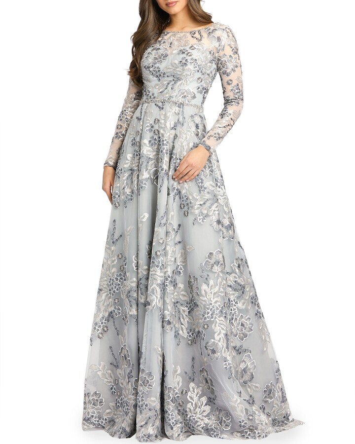 floral long gown