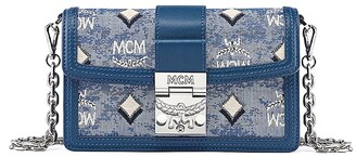mcm duffle bolsa blue