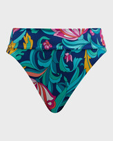 Thumbnail for your product : Trina Turk India Garden High-Waisted Bikini Bottoms