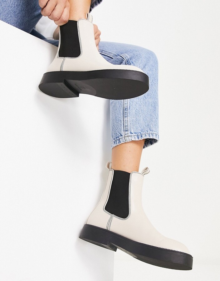 Bebo Sabina chelsea boots in ecru ShopStyle