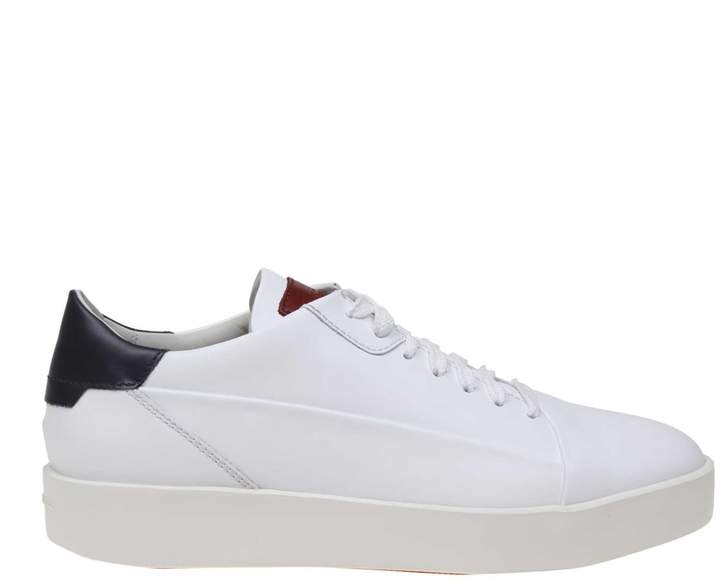 santoni sneakers white