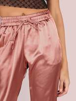 Thumbnail for your product : Shein Satin Luxe Trainer Joggers MARSALA