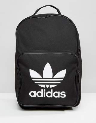 adidas trefoil logo black backpack