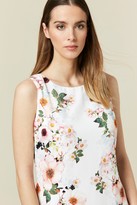Thumbnail for your product : Wallis White Floral Print Shift Dress