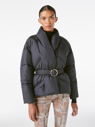 wrap puffer jacket