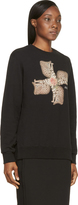 Thumbnail for your product : Undercover Black Leopard Flower Crewneck