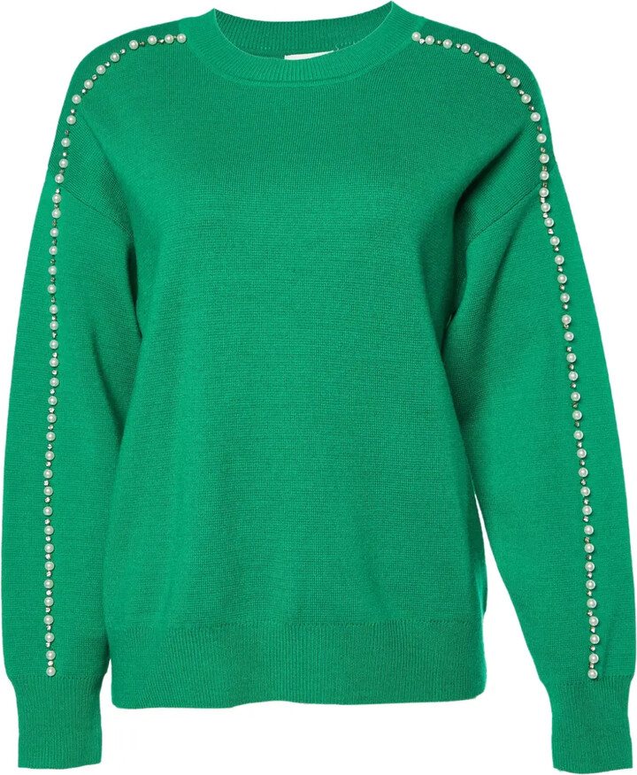 Sandro Pre-Owned Bead-Embellished Sweater