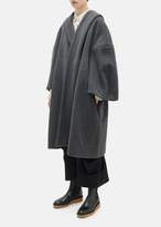 Thumbnail for your product : Comme des Garcons Melton Wool Overcoat Gray