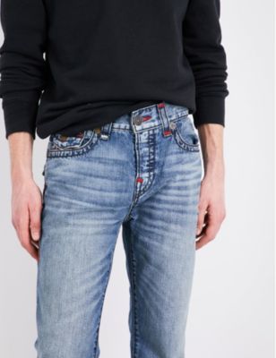 True Religion Rocco flap relaxed skinny-fit jeans