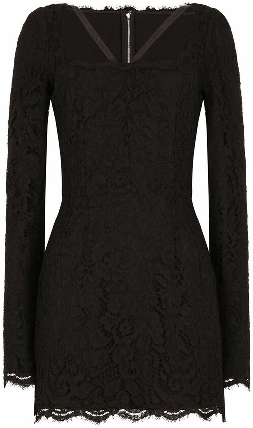 Dolce Gabbana Black Lace Dress | ShopStyle