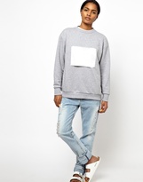 Thumbnail for your product : Ann Sofie Back BACK by Ann-Sofie Back Sweatshirt with Large Square Label