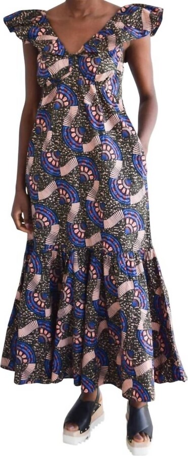 Never a Wallflower Isabelle Dress In Olive Wax