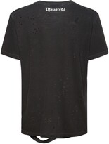 Thumbnail for your product : DSQUARED2 Dyed & Destroyed Cotton Blend T-shirt