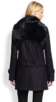 Thumbnail for your product : DKNY Fur Trenchcoat