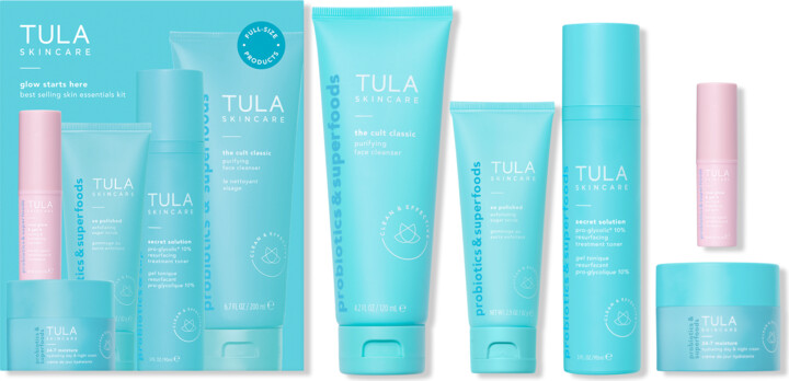 Tula Glow Starts Here Bestselling Skin Essentials Kit