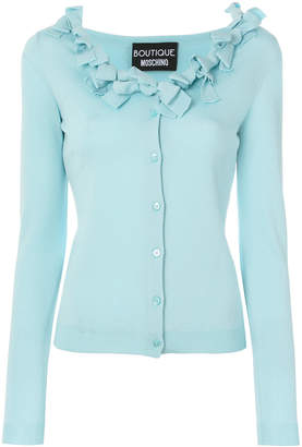 Moschino Boutique embellished neckline cardigan