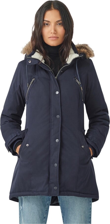 Ellos Women's Modern A-Line Parka