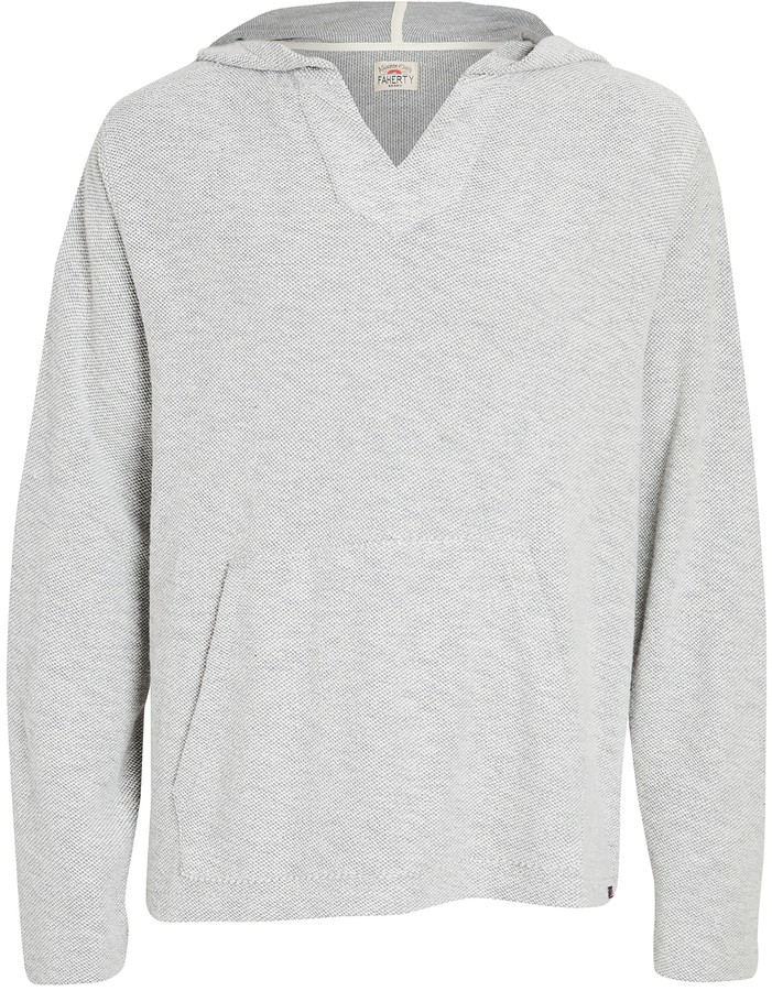 faherty slub cotton hoodie