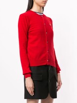 Thumbnail for your product : Comme des Garçons PLAY Logo Embroidered Buttoned Cardigan