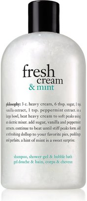 philosophy Fresh Cream & Mint Shampoo Shower Gel & Bubble Bath