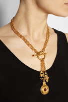 Thumbnail for your product : Ben-Amun Gold-plated charm necklace