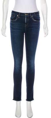 R 13 Mid-Rise Straight Jeans