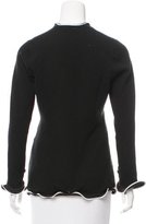 Thumbnail for your product : Edun Ruffle-Trimmed Silk Sweater