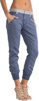 Thumbnail for your product : 7 For All Mankind Drapey Contrast Pant