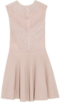 Thumbnail for your product : Lover Vee Vee guipure lace, silk-chiffon and crepe dress