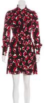 Thumbnail for your product : Milly Floral Silk Mini Dress