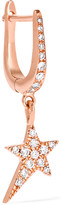 Thumbnail for your product : Diane Kordas 18-karat Rose Gold Diamond Earring - one size
